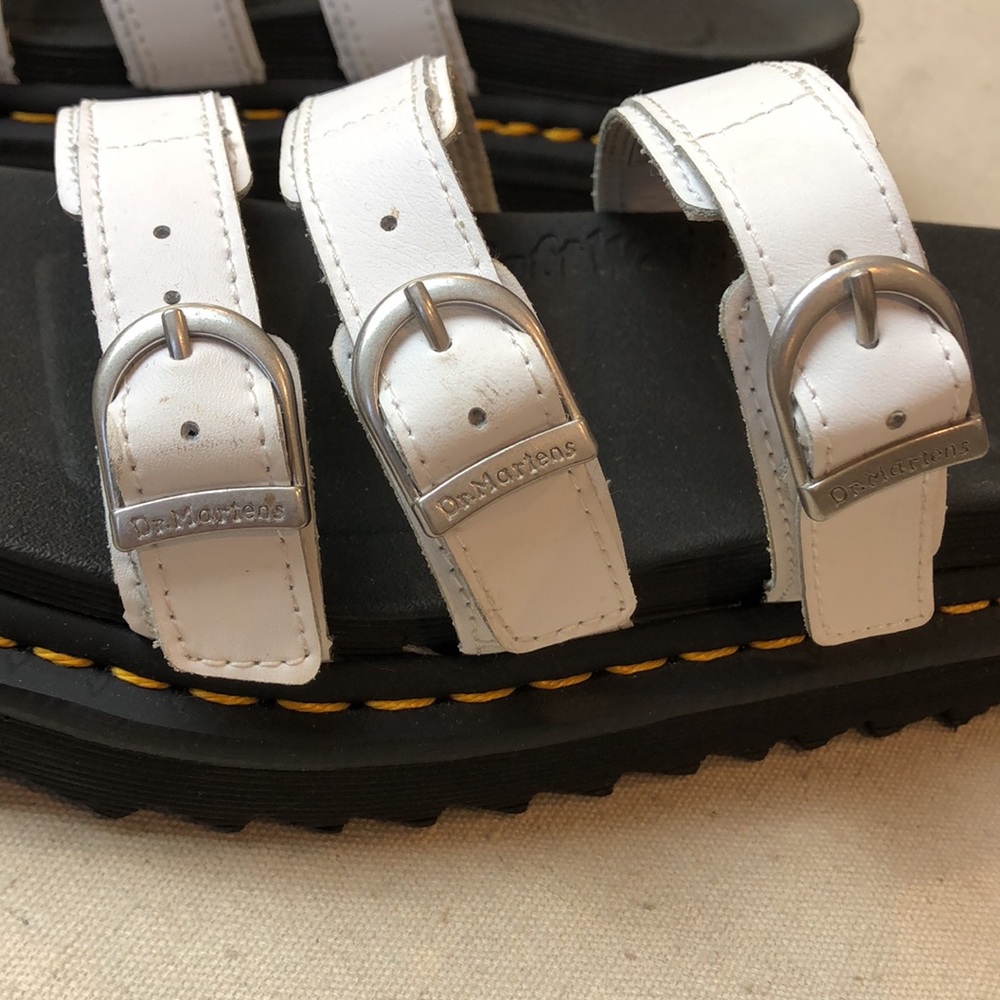 Dr. Martens White and Black Sandals - Picture 8 of 10